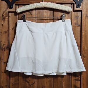 Lululemon Circuit Breaker Skirt II (Tall) White With Built In Shorts Size 6